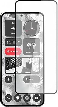 Microcase Nothing Phone 2 Tam Kaplayan  er eveli Tempered Ekran Koruyucu - Siyah AL3276