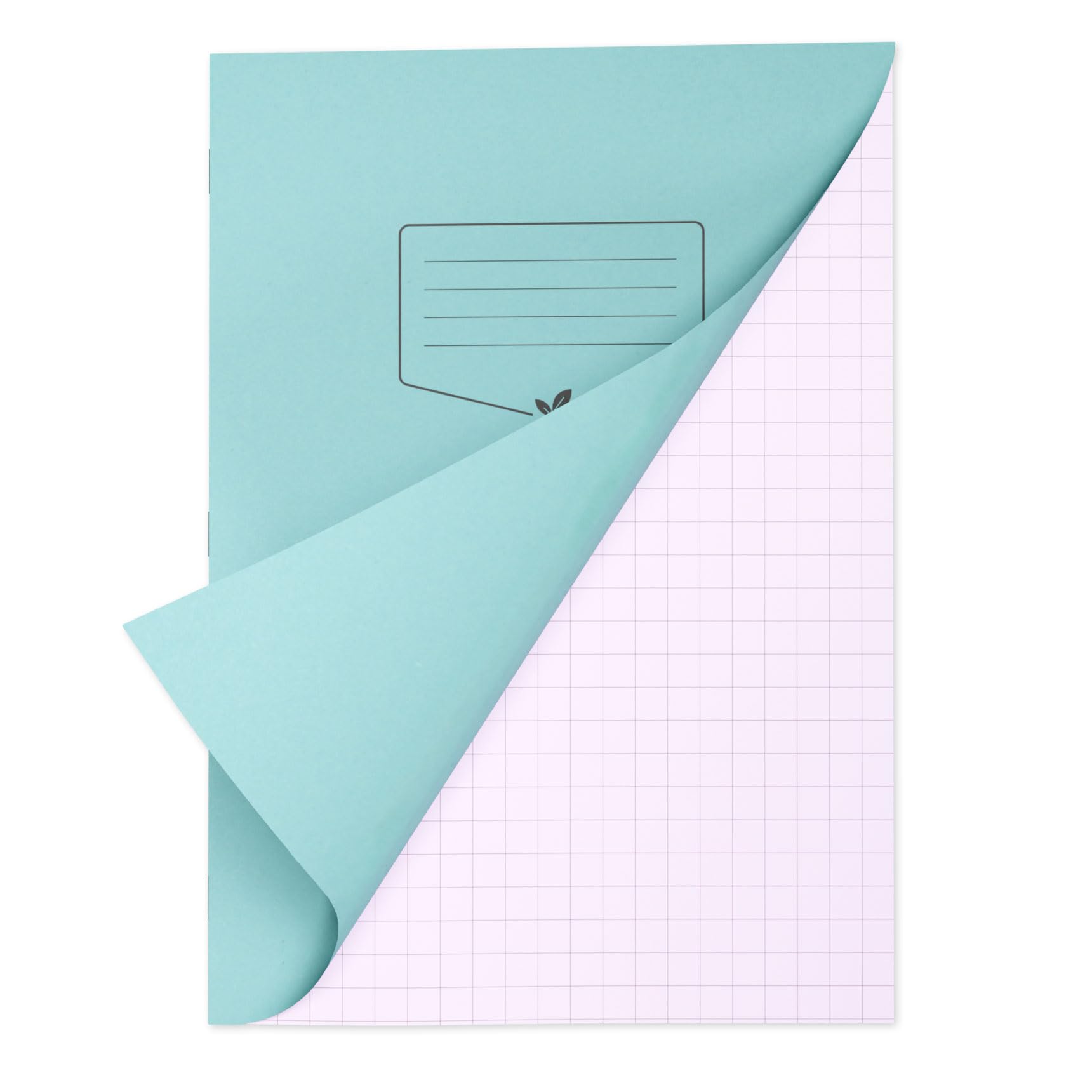 Silvine A4 Lilac Paper Dyslexia Exercise Book | 48 10mm Square Pages, 80gsm Tinted Paper for SEN Supportive Learning & Memory Aid