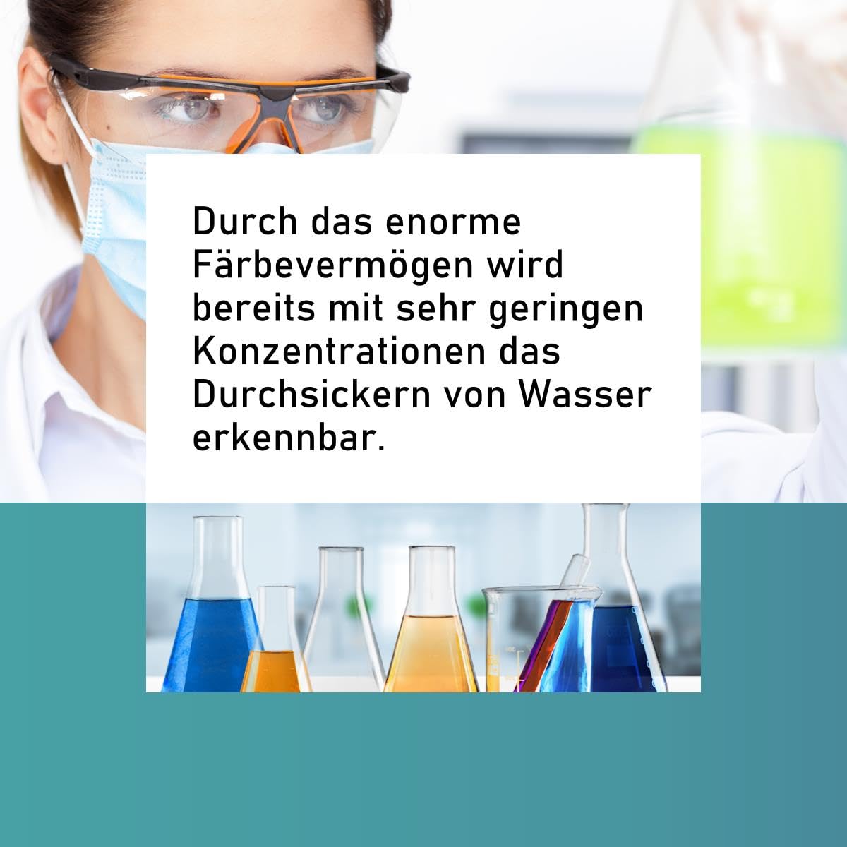 Uranin, gelb-grüner Markierungsfarbstoff Fluorescein, 3 x 100 g, Wasserfärbemittel zur Leckageortung, umweltfreundliches Lecksuchmittel