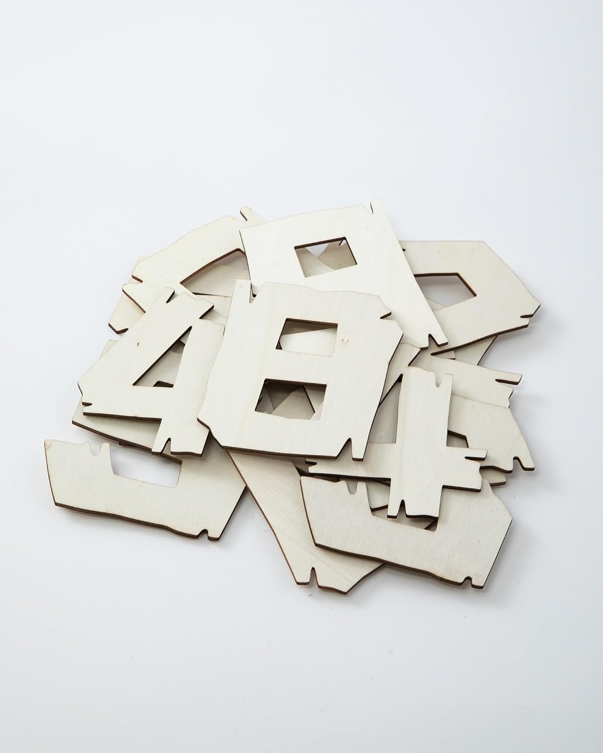 195 Pieces Wooden Letters 4 in Crafts Unfinished Wooden Letters Small Wood Letters DIY Painting Art Home Decor Spelling Learning