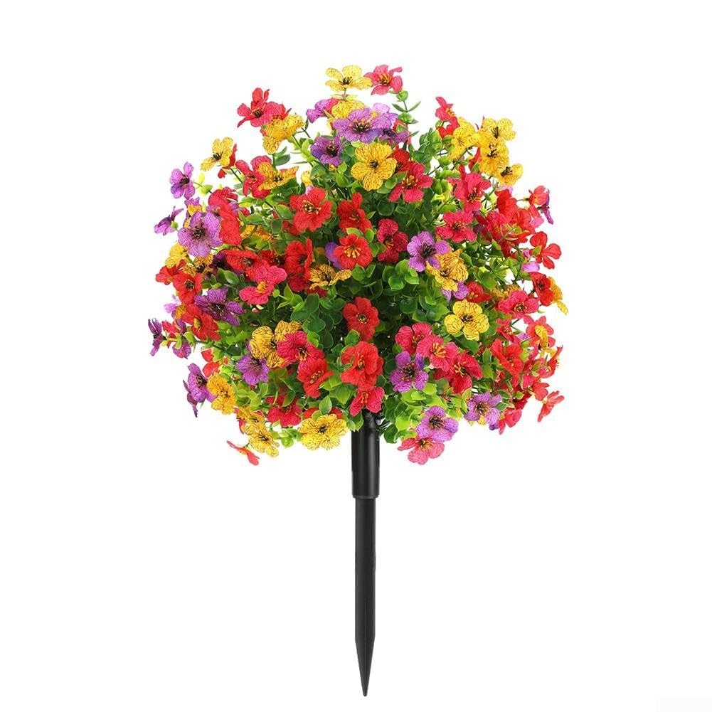 Fleurs violettes pour décoration de jardin stable et piquet de sol extérieur type B