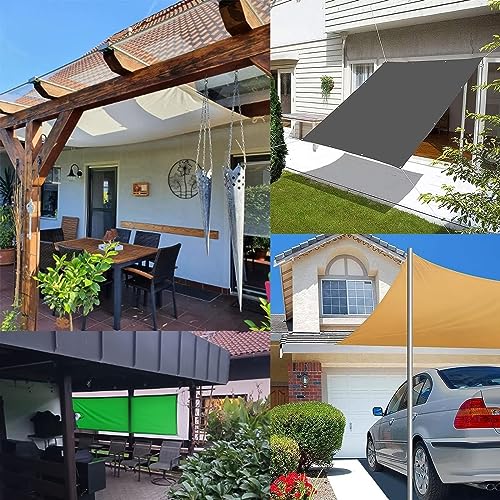 sonnensegel wasserdicht rechteckig markisenstoff balkonverkleidung balkonumrandung balkonbespannung Balkon terrasse Windschutz Stoff nach maß mit ösen Mini klein groß für die überdachung Schwimmbad – Bild 3