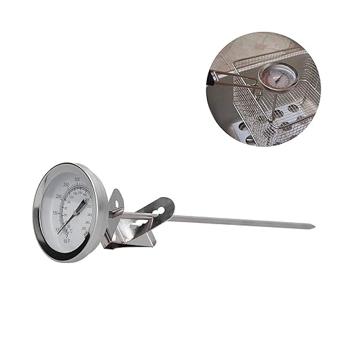 Miniatura 5 de Deep Fryer Candy Turkey Thermometer with Clamp, Stainless Steel Fry Oil Thermometer for Frying, Candy and Meat Cooking