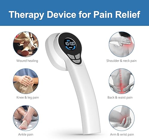 Miniatura 7 de LASEPREHT Dispositivo de terapia de luz roja de mano, dispositivo portátil del alivio del dolor, instrumento infrarrojo de la terapia de 650nm 808nm