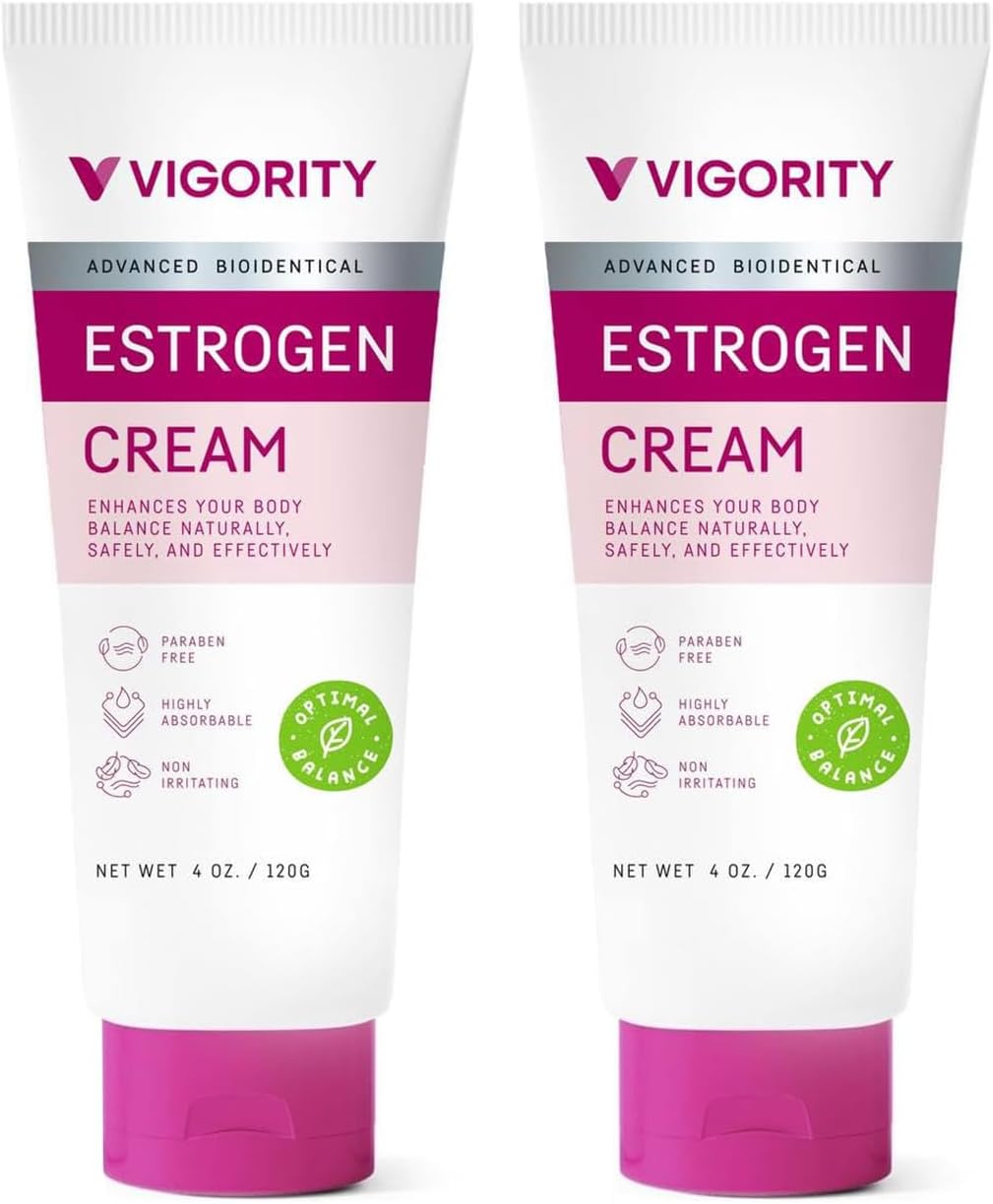 Vigority Women's Botanical Care Duo - Estro-Pro & Phyto-Pro Cream Set for Midlife Skin Comfort, Hydration & Daily Nourishing Support - Gentle, Plant-Based, Non-Irritating Formulas