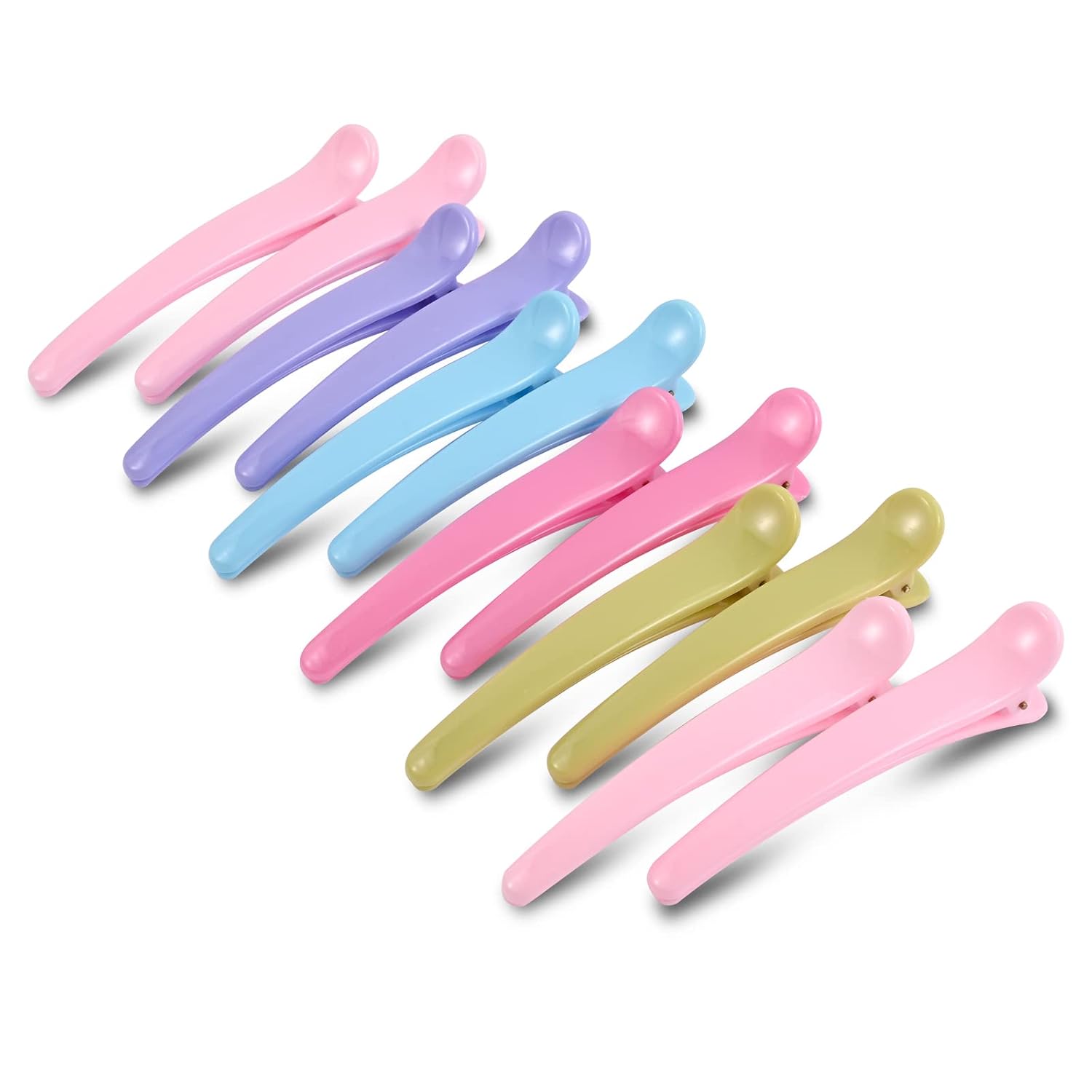 Hair Clips, HAITAO 12 Pack Hair Clips for Styling and Sectioning, Hair Styling Clips, Salon Hair Clips, Plastic Hair Clips