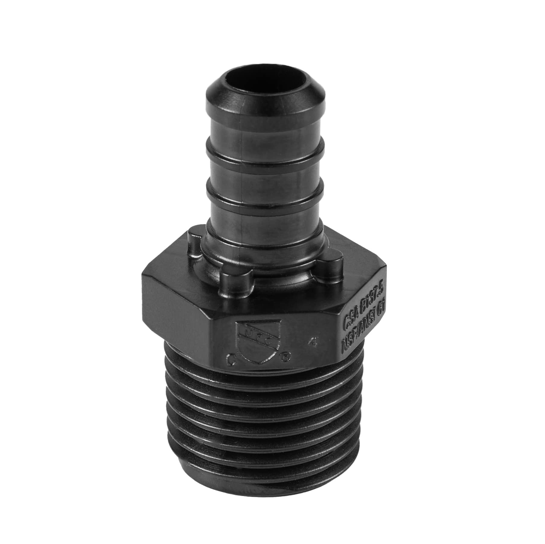 50 Stück PEX Crimp-Adapter – 1,27 Cm X 1,27 Cm NPT, Messing – Für Trinkwasserinstallation, Mit Zertifizierung