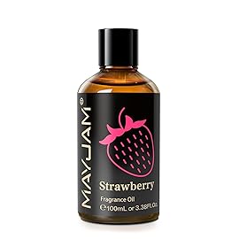 MAYJAM 100ML/3.38FL.OZ Strawberry Fragrance Oils with Glass Dropper, Essential Oils for Diffusers for Home, Long Lasting Scented Oils for Diffusers Soap Candle Making