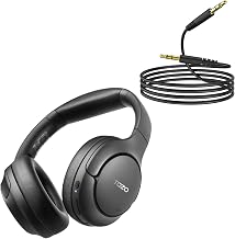 TOZO HT2 Hybrid Active Noise Cancelling Headphones + 3.5mm Audio Cable Aux Cable Compatible for Headphone Tablets