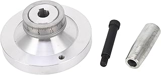 Lathe Handwheel 80mm Aluminum Alloy Hand Wheel with Crank Handle for 7x12 7x14 0618 CJ18A Mini Lathes