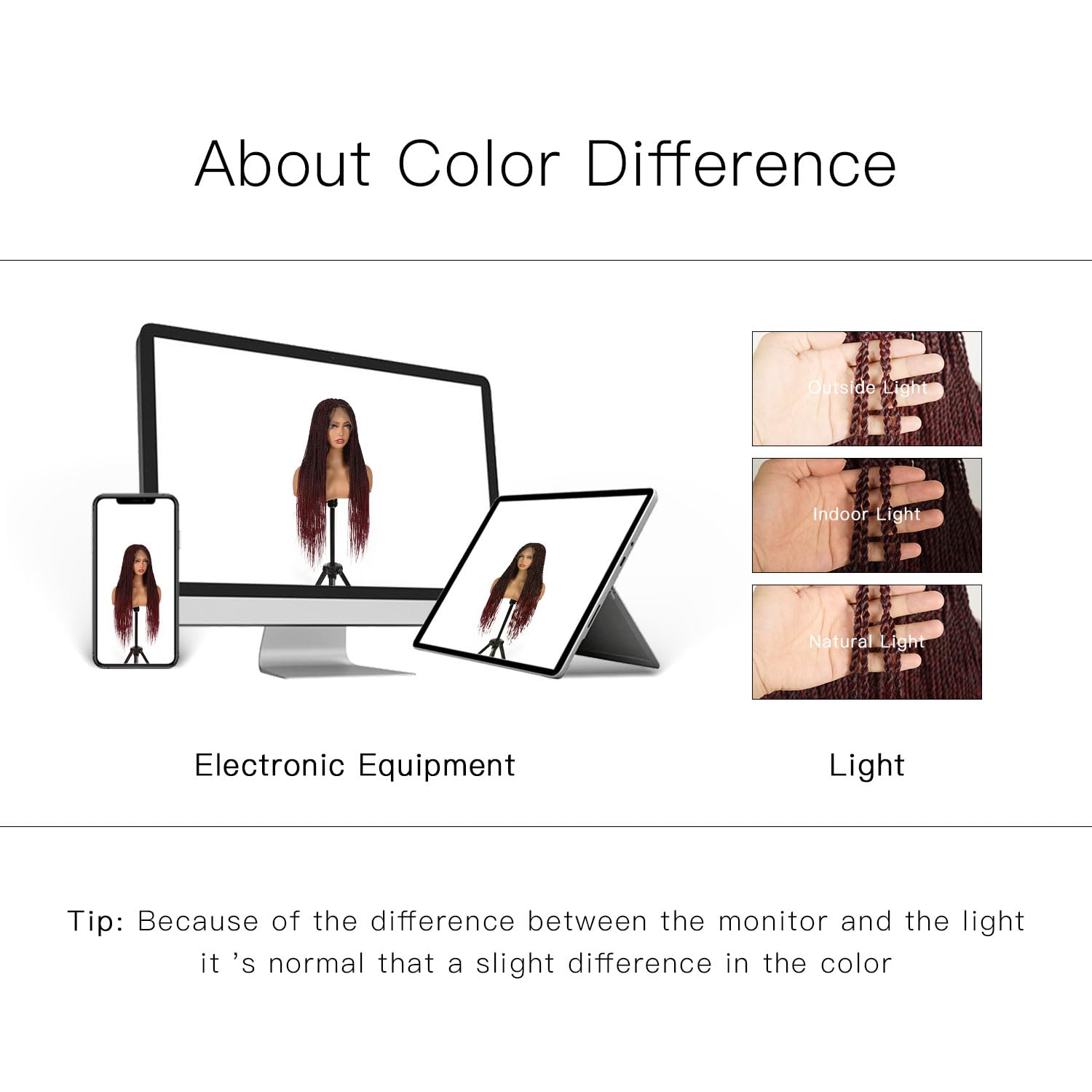 BrittyHair Full Lace Knotless Box Braided Wigs for Black Women Double Full Lace Front Braided wig Glueless Braided Wigs with Baby Hair Synthetic Braided Lace Front Wigs(32 Inch, Wine red)