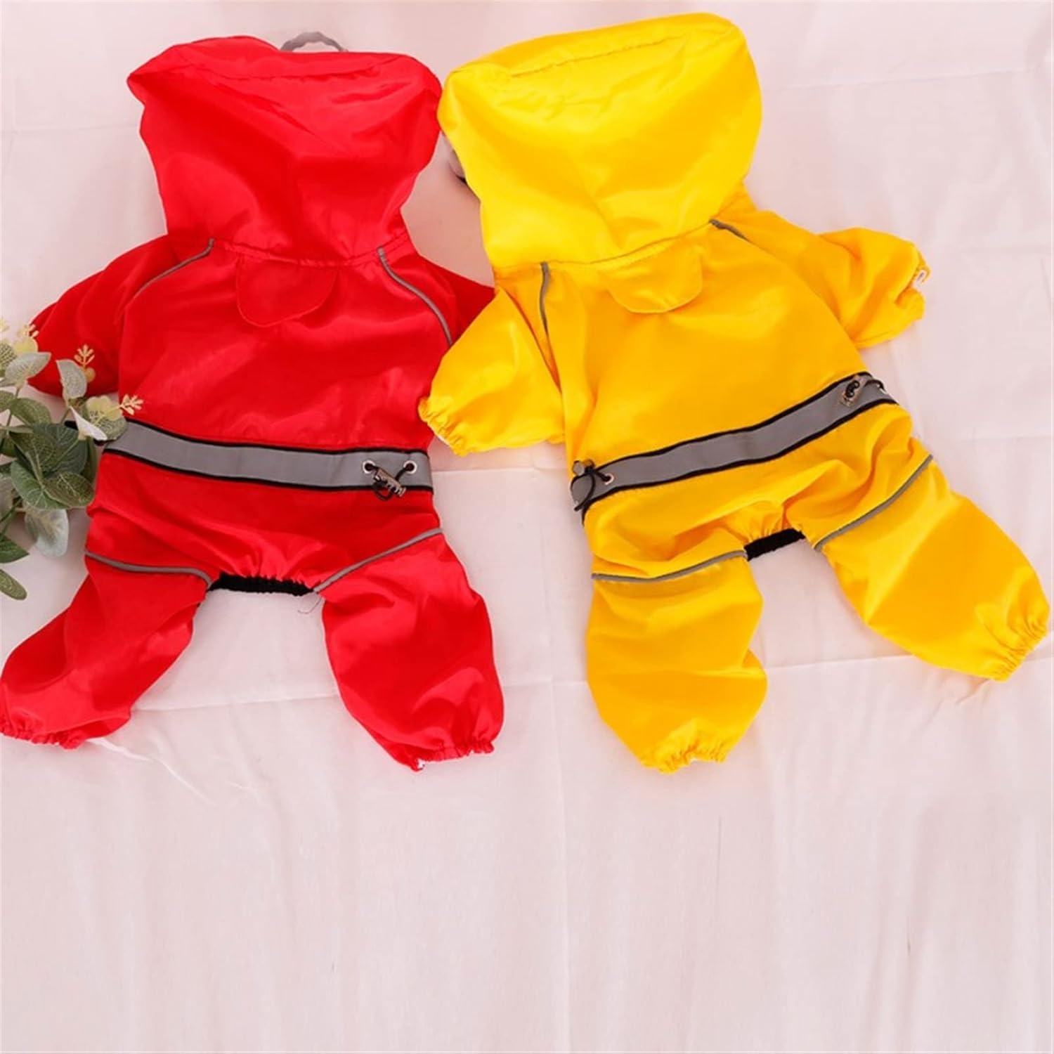 Dog Raincoats Pet Dog Cat Raincoat Jumpsuit Rain Coat for Puppy Reflective Pet Waterproof Cloak Outdoor Rain Jacket Pet Clothes (Size : Small)
