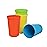 Re-Play Toddlers Open Cups - 10 Oz. Reusable and Stackable Kids Open Cups, Dishwasher/Microwave Safe - Made in USA - Set of 4-4.75 x 3.25 - Preschool