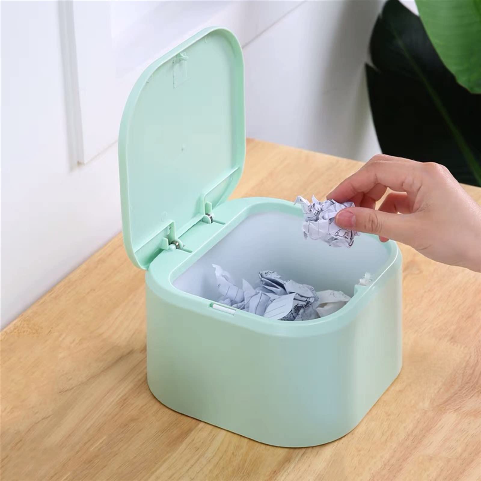 Pattumiera da scrivania Casa Soggiorno Pattumiera da Tavolo Organizzatore da Cucina Mini pattumiera da Ufficio Tavolino Cestino per la Carta Cestino da scrivania