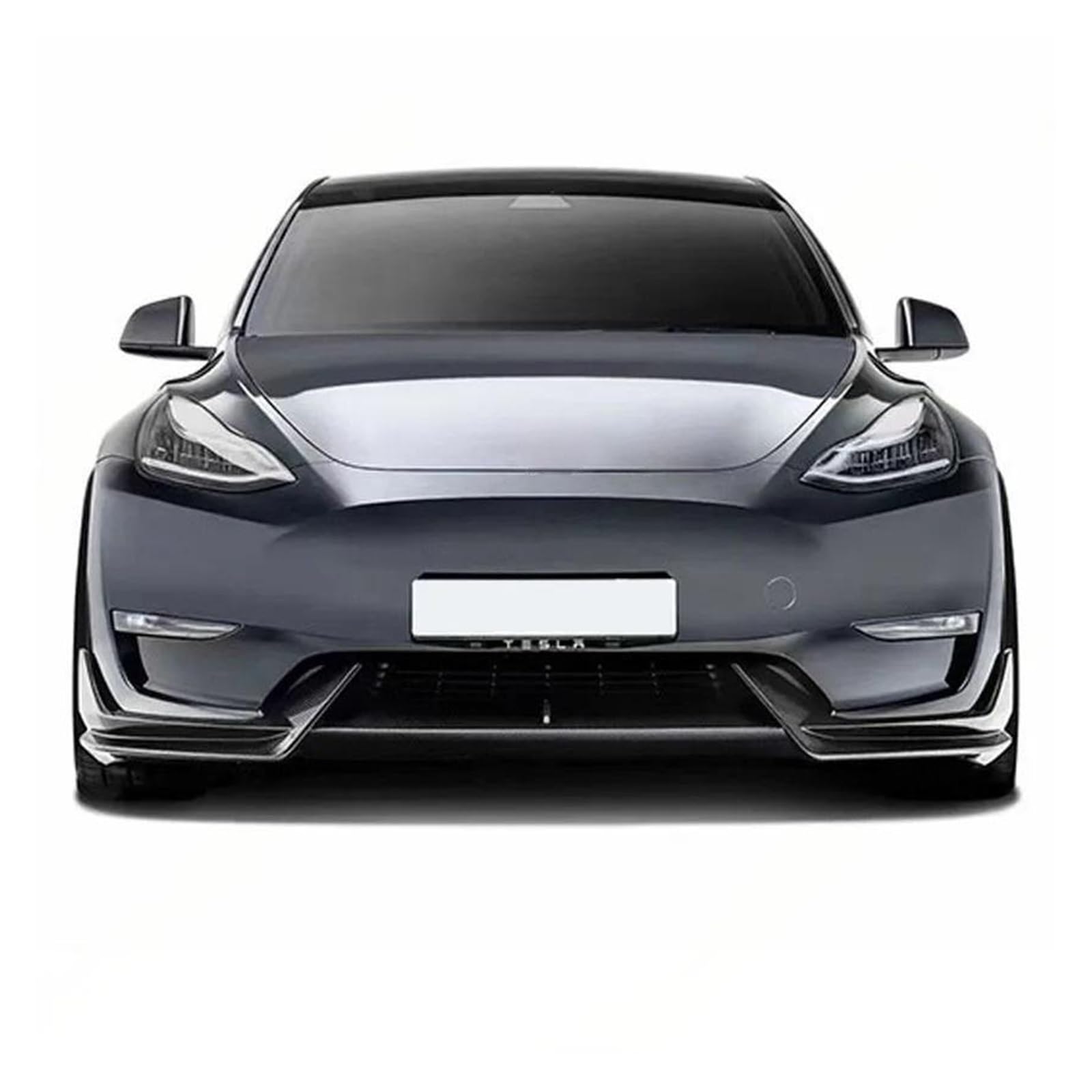 Spoiler Anteriore Auto 3 pz Auto Paraurti Anteriore Labbro Mento Diffusore Spoiler Deflettore Per Tesla Per Il Modello Y 2017-2023(Y Black)