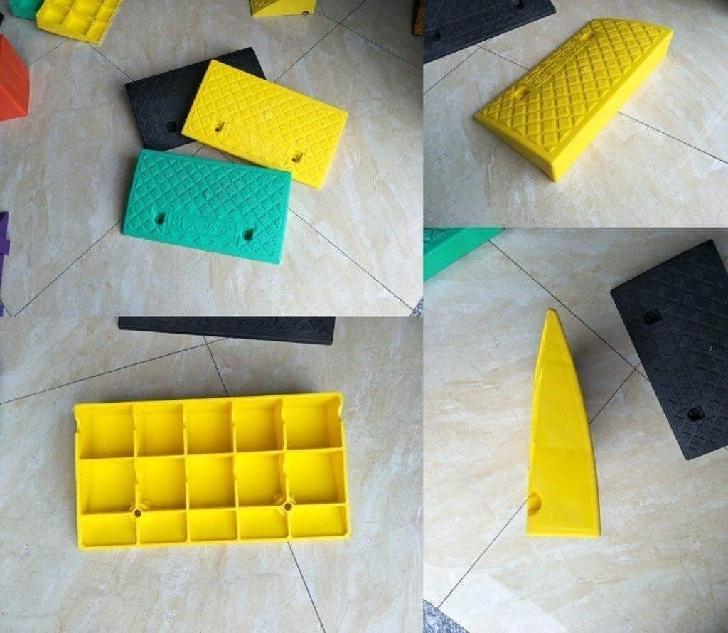 Gumowy Kerb podkładka na rampę deskorolka schodowa, plastikowe podwyższenie rower elektryczny podkładka pod stopki do wózka inwalidzkiego podkładka progowa Rampy samochodowe, 11-13 cm (kolor: C, rozmiar: 50 * 27 * 11 cm)