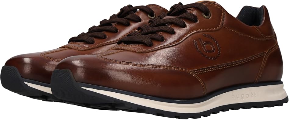 bugatti Men's Mid-Top Trainers 335A021Y5000-1000 Wide Normal Lacing
