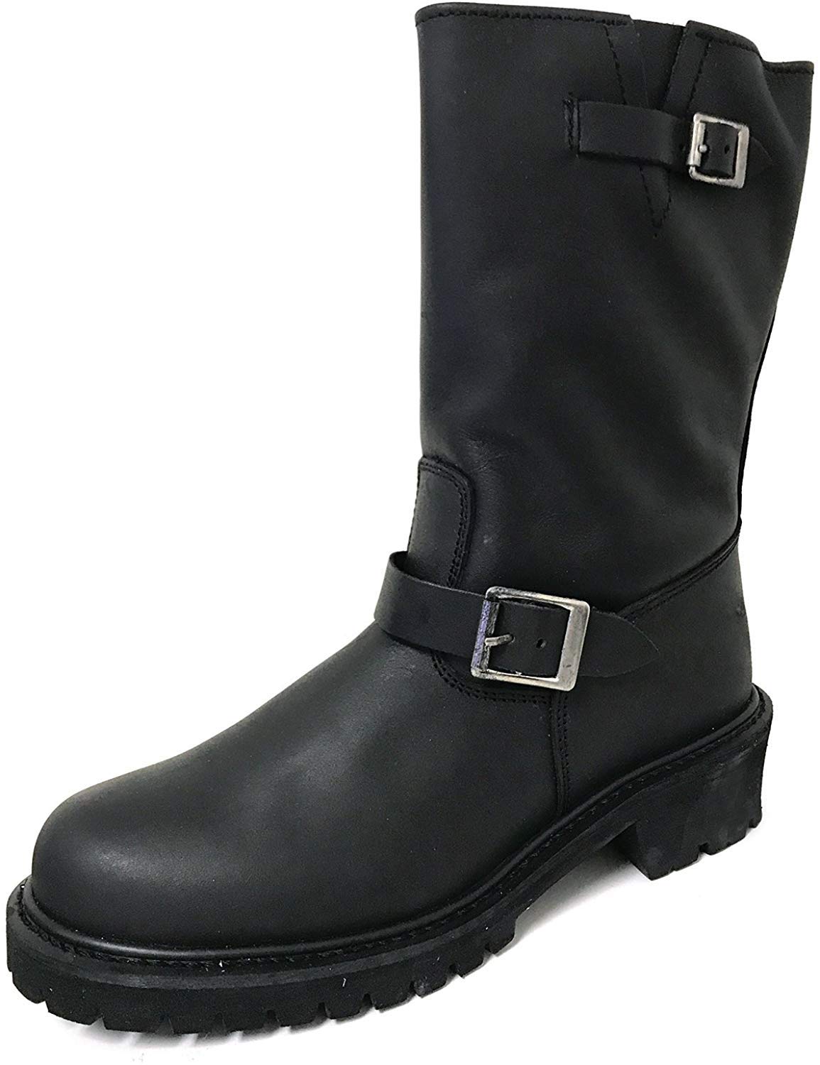 Men's Engineer Boots Motorcycle Classic Harness Genuine Leather 12