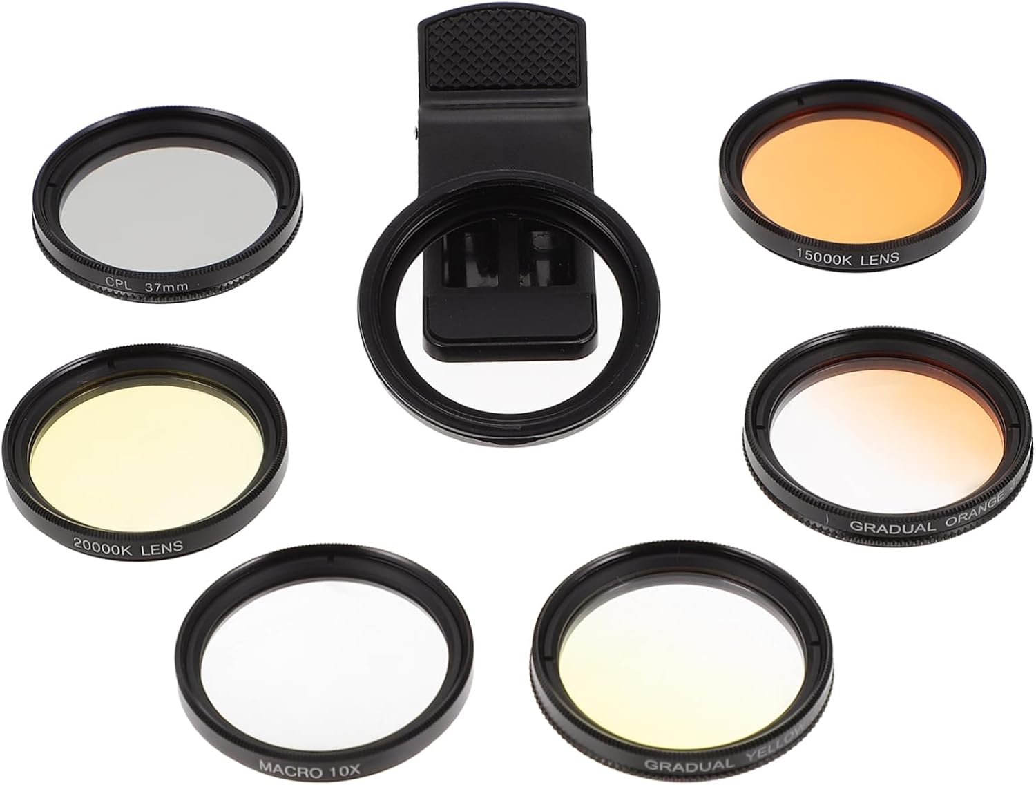 NUOBESTY 1set Coral Filter Lens Phone Lens Kit Cpl Filter for Enhanced Photography to Reduce Light Easy to Install for Travel and Mobile Use