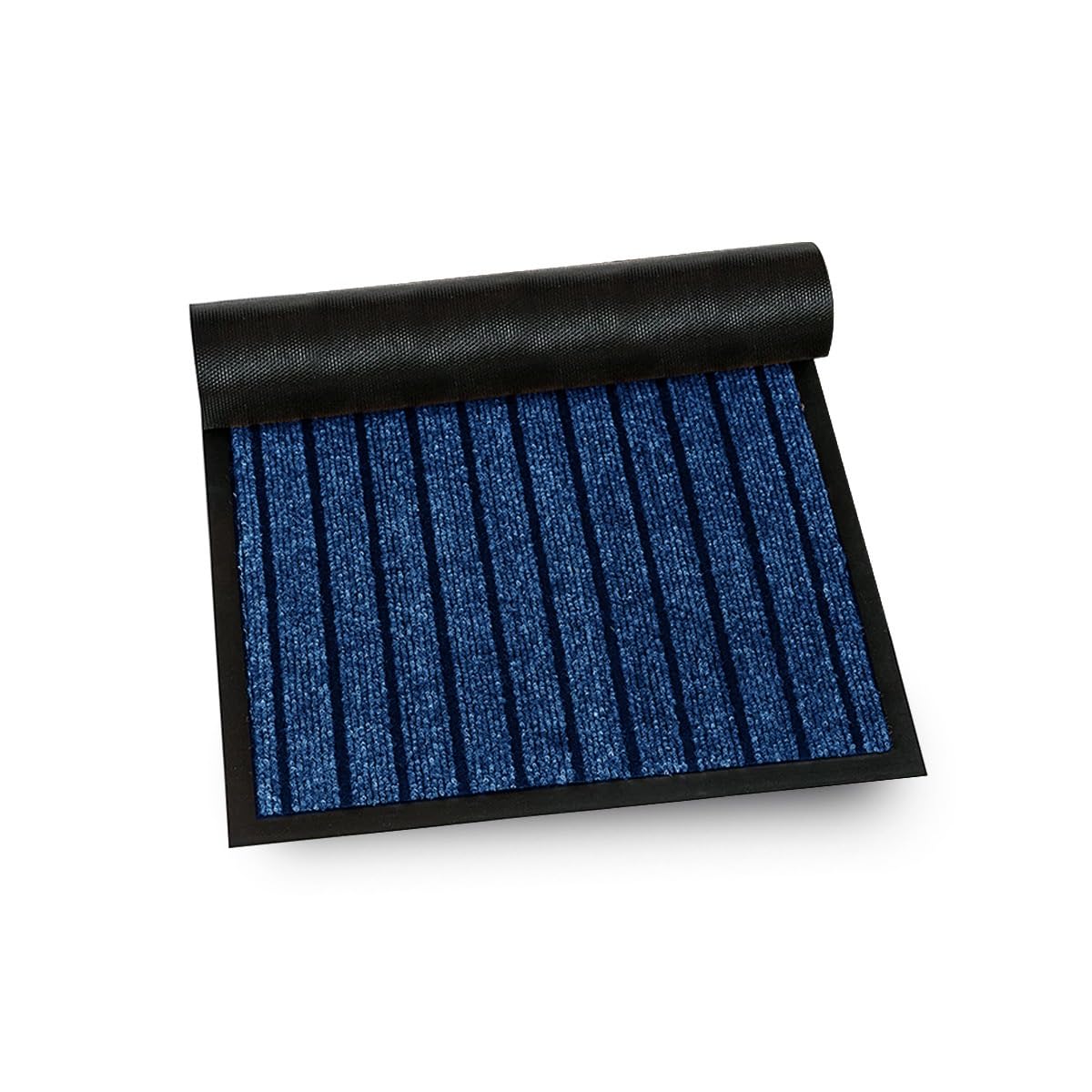 Fit Even Rubber Doormat – Outdoor & Indoor Heavy Duty Washable Non-Slip Doormat for Kitchen Garden, Inside & Outside Floor Mats, Waterproof and Dirt Trapper Entrance Rug Runner (40x60 cm, Blue)