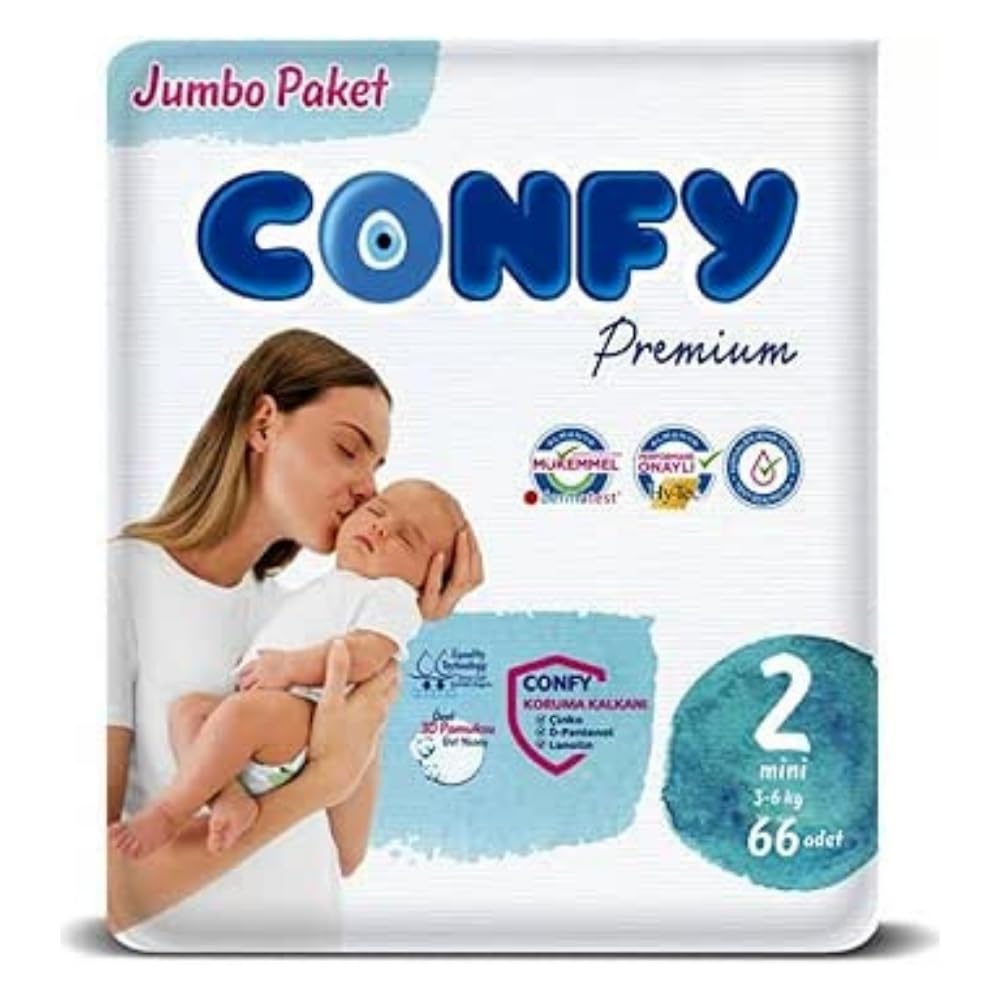 Confy Premium XL Bebek Bezi 6 Numara | 15+ kg | 36 Adet | Ekonomik Paket