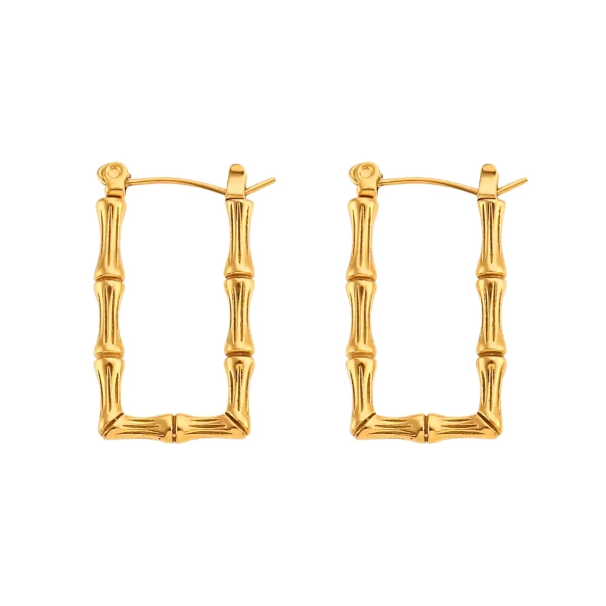 Salve Chic Dainty Aesthetic Jewellery Golden Hinged Hoop Earrings for Women
