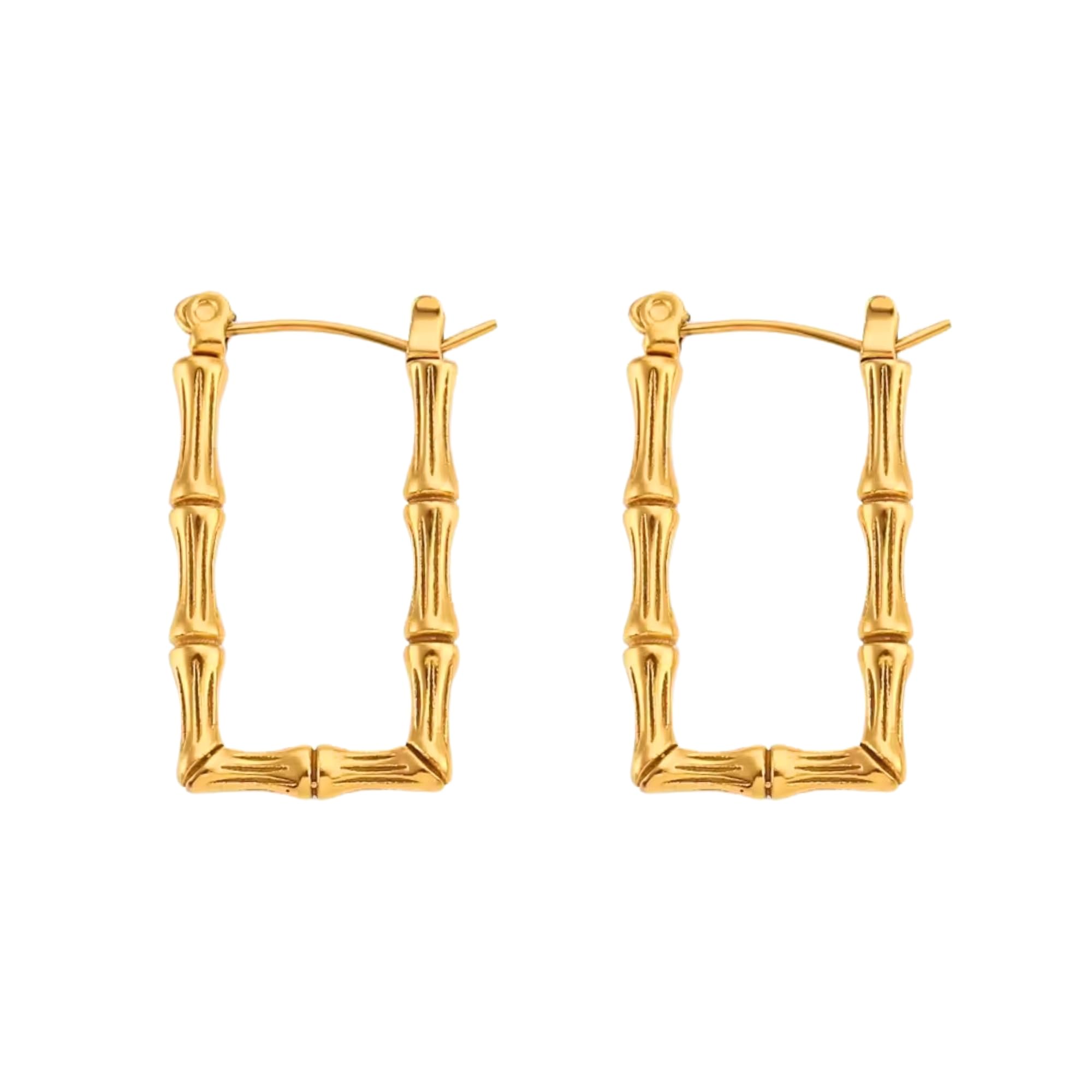 Salve Chic Dainty Aesthetic Jewellery Golden Hinged Hoop Earrings for Women