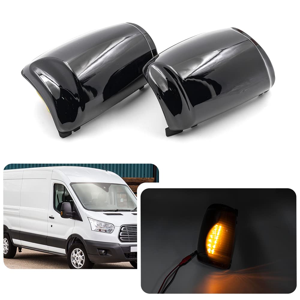 Luci a LED per specchietti laterali con indicatore di direzione per Ford Transit MK8 dal 2014 in poi, luci lampeggianti per specchietto retrovisore laterale