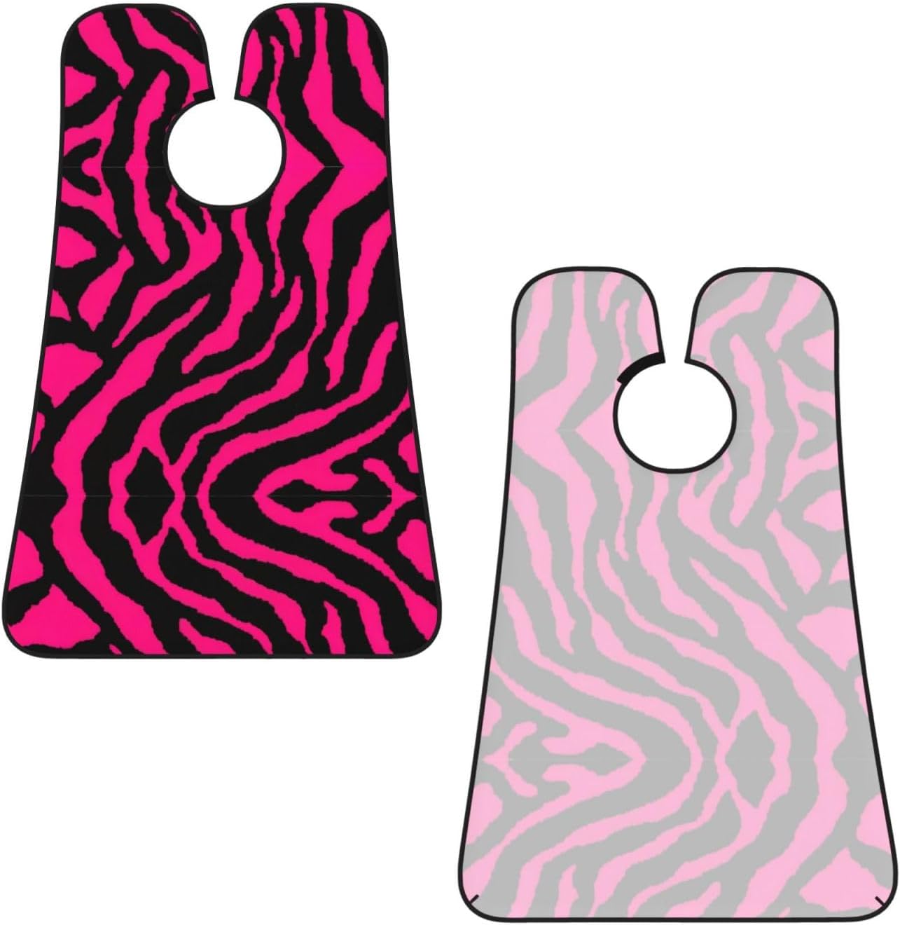 Zebra Tiger Leopard Pinks Print Beard Bib Apron, Shaving Apron For Dad, Men'S Hair Catcher For Shaving Best Gifts For Dad