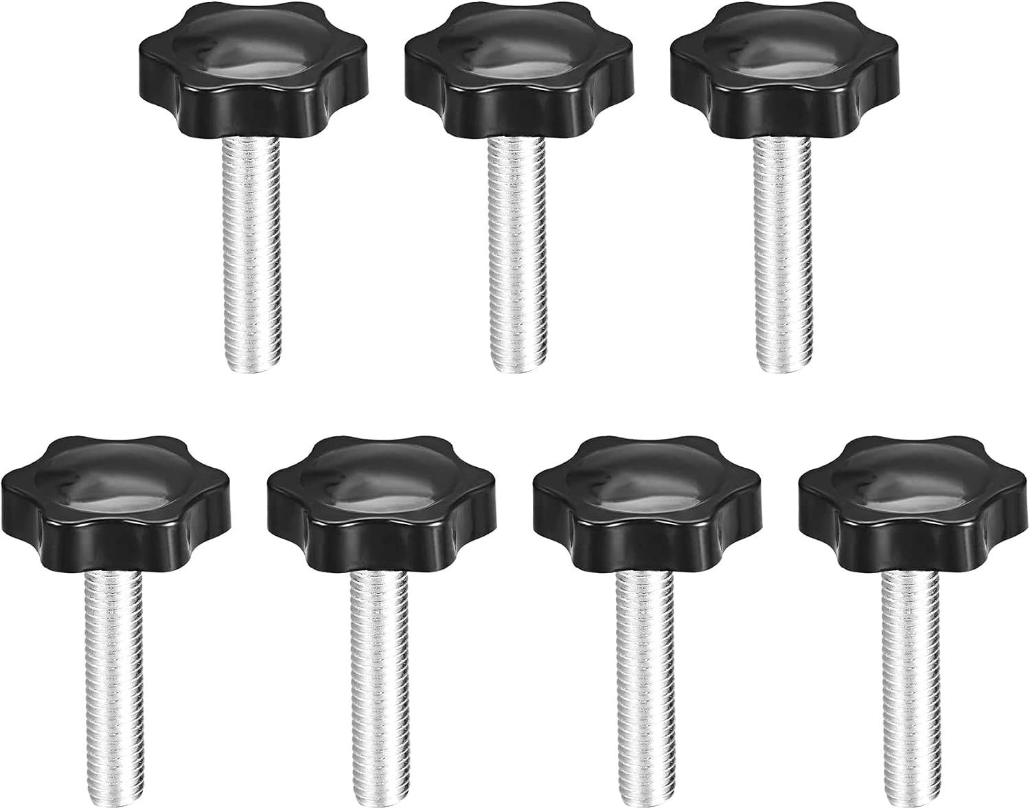 NACX M8 x 16mm Clamping Knob, Thumb Screw & Star Knob Hand Tightening Screw, 20Pcs
