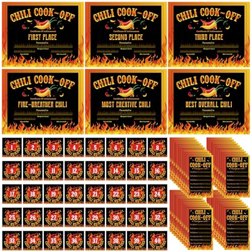 Accessoires vote concours chili pour organiser un défi de cuisine clair