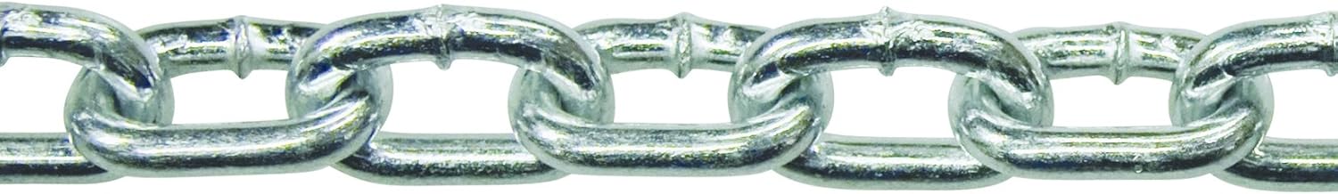 1/4 x 15 ft. Zinc-Plated Straight Link Coil Chain 520 lb. Safe Working Load, General Purpose Chain, 519171 - Image 2