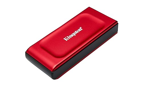 Kingston XS1000 1TB External SSD USB 3.2 Gen 2 Portable Solid State Drive Red - SXS1000R/1000G