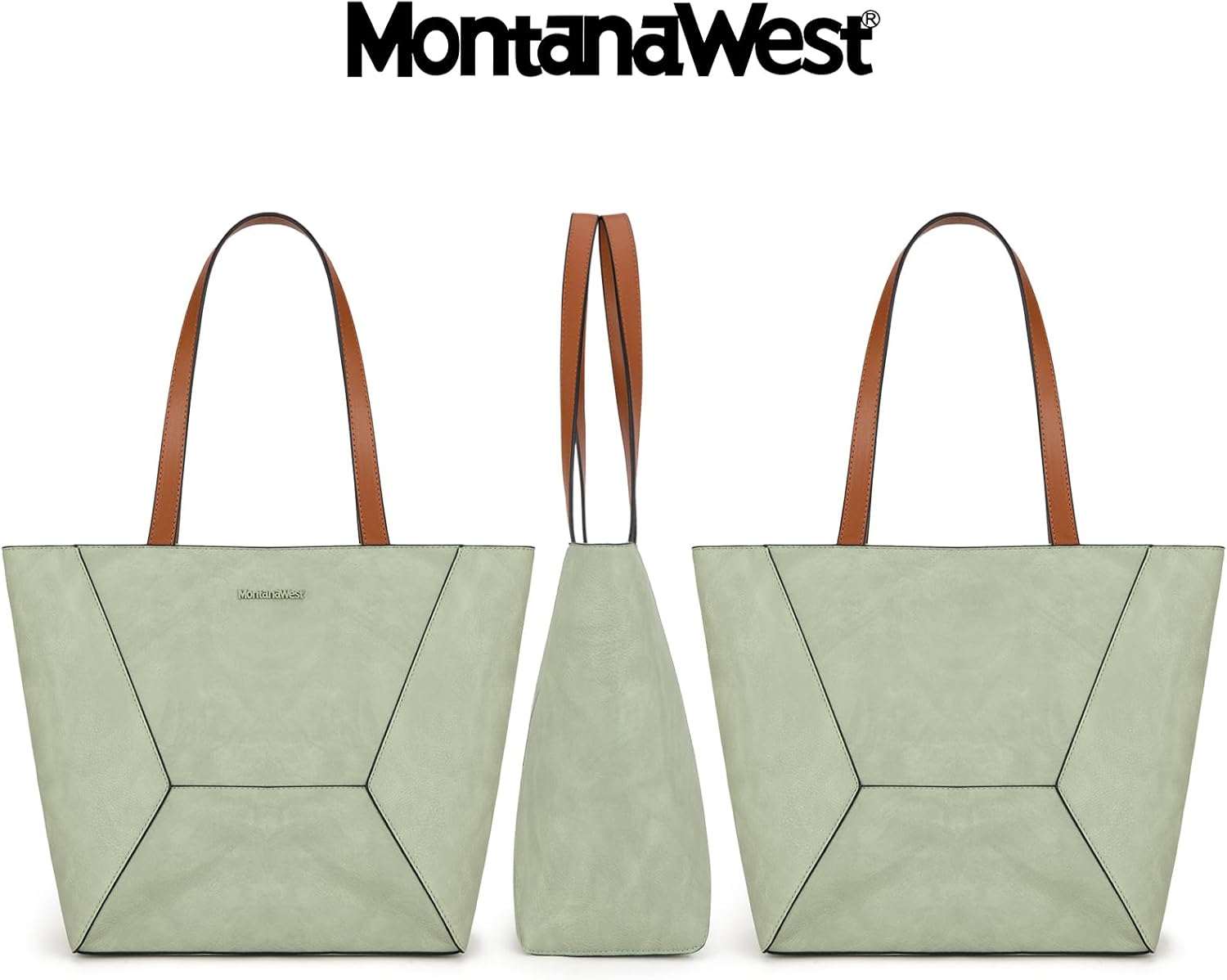 Montana West Tote Bag for Women Work Top Handle Handbags and Purses - Image 4