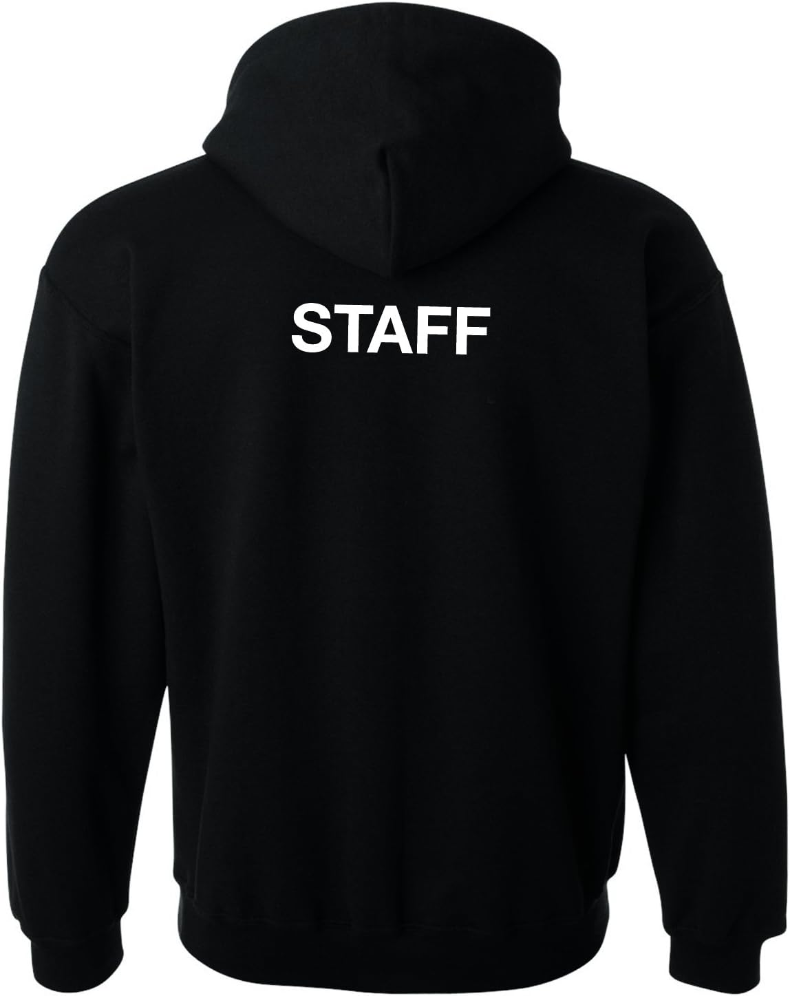 Staff Hoodie - Work wear Uniform for School Staff, Teachers, Event Staff Festivals bar Staff (Medium, Black)