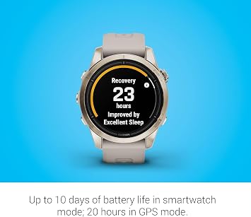 Garmin epix Pro (Gen 2) Sapphire, High Performance Smartwatch, 42mm, Sand