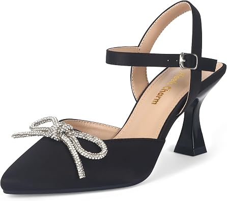 Womens Pumps Shoes Stiletto Pumps Pointed Toe Ankle Strap High Heel Pumps Closed Toe Slingback Kitten Pump Heel Dancing Daily Work Party Wedding Dress Pumps Shoes