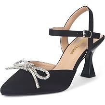 Womens Pumps Shoes Stiletto Pumps Pointed Toe Ankle Strap High Heel Pumps Closed Toe Slingback Kitten Pump Heel Dancing Daily Work Party Wedding Dress Pumps Shoes
