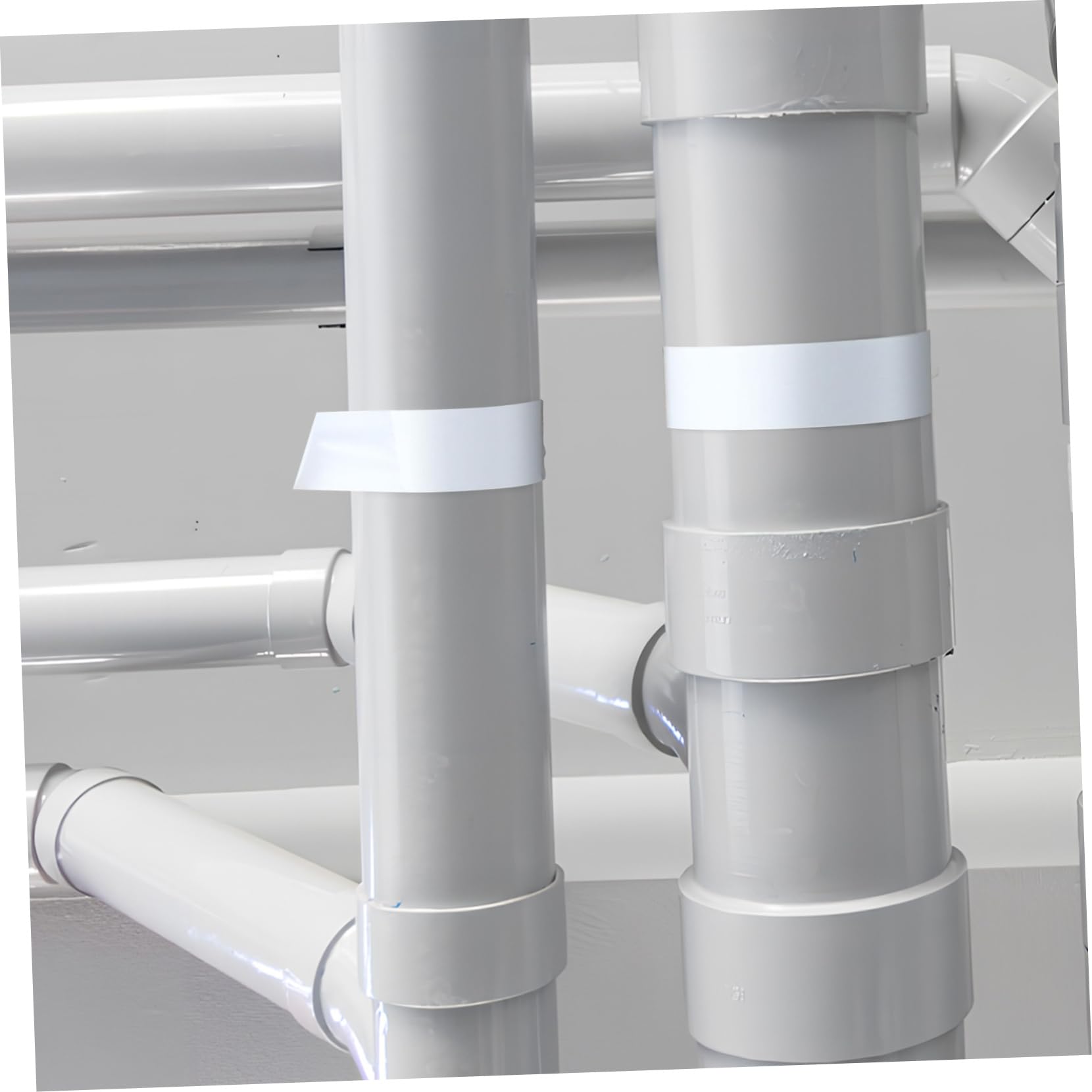 80mm X 50m Ruban Adhésif Blanc en Polyéthylène