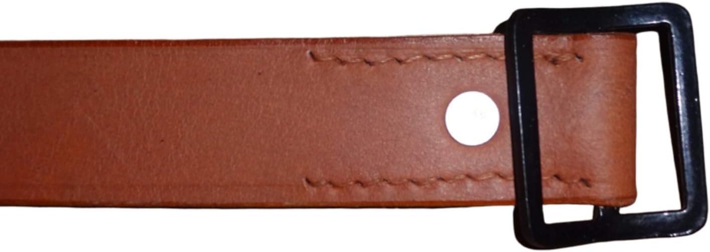 warreplica SKS Leather Rifle Sling|Premium Brown Leather Reproduction|Fits Russian, Chinese, Yugoslavian, Romanian & Albanian SKS|Durable Military Collector Strap for Reenactments & Display