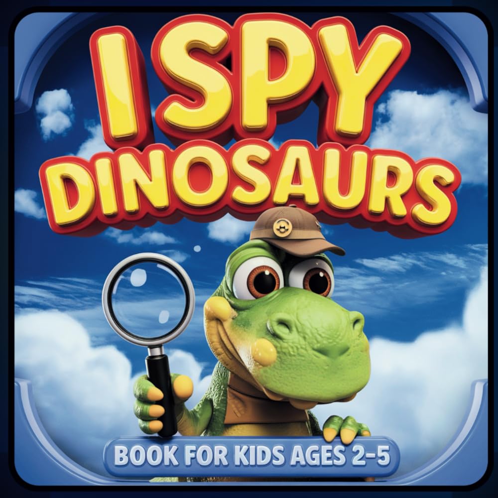 I Spy Dinosaurs Book for Kids Ages 2-5: A Fun Seek-and-Find Dinosaur Adventure for Kids Ages 2-5 | Discover Hidden Objects in Colorful Prehistoric Scenes!