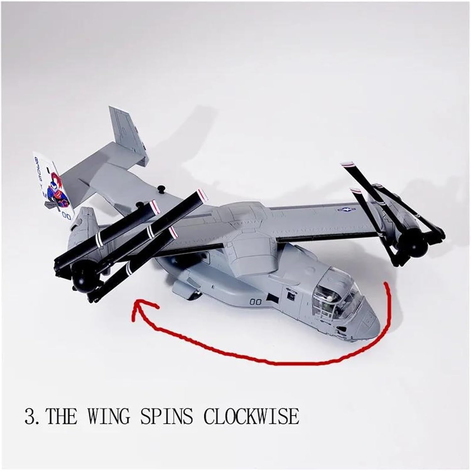 Miniature Scale 1 72 for Bell Boeing V-22 Osprey ​Tilt Rotor Alloy Aircraft Model Fighter Collection Ornament Adult Hobbies Gift Flying Toy Game Kits