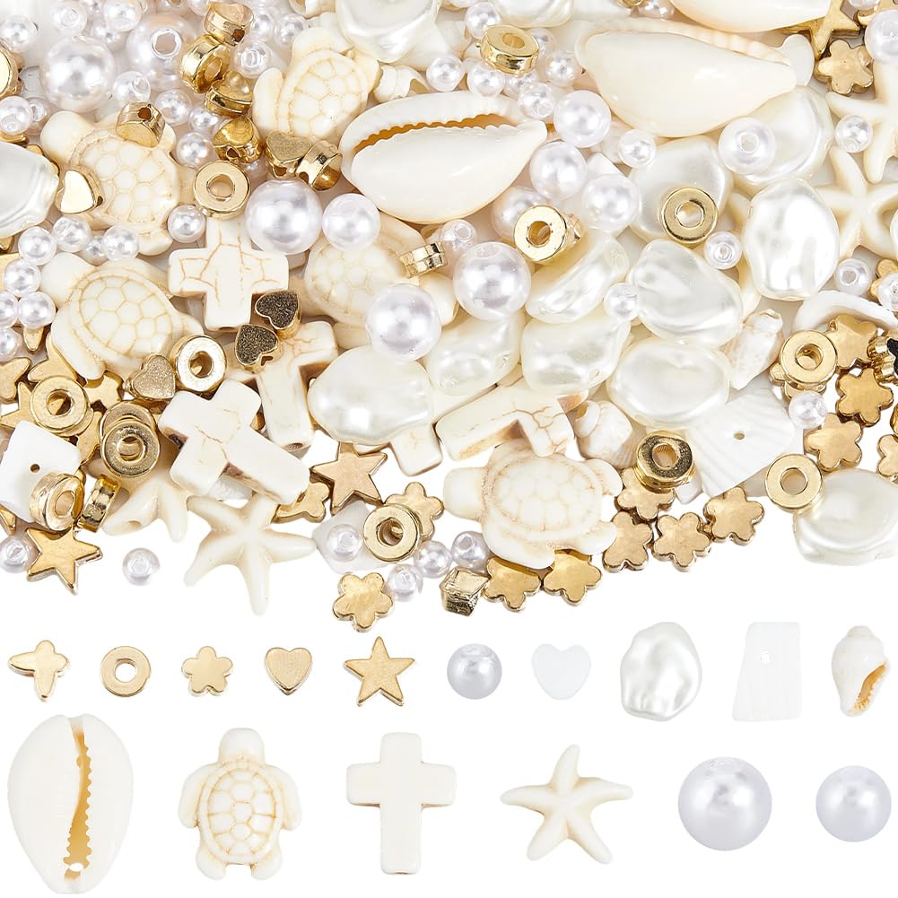 Perles océaniques et breloques coquillage pour création bijoux été