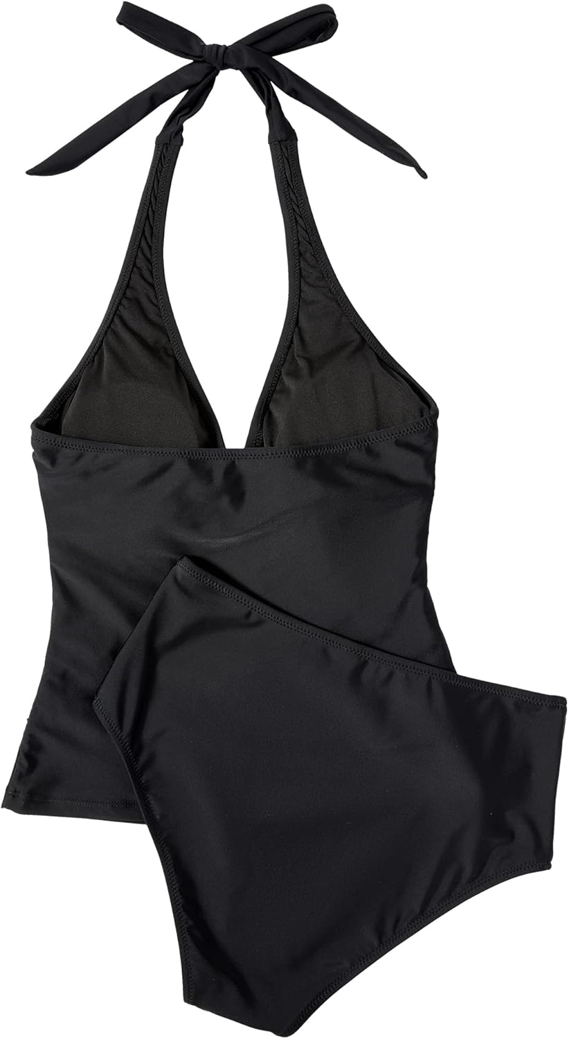 SUUKSESS Women Sexy Halter Tankini Bathing Suits Slimming Tummy Control High Waisted Swimsuits 2 Piece - Image 3
