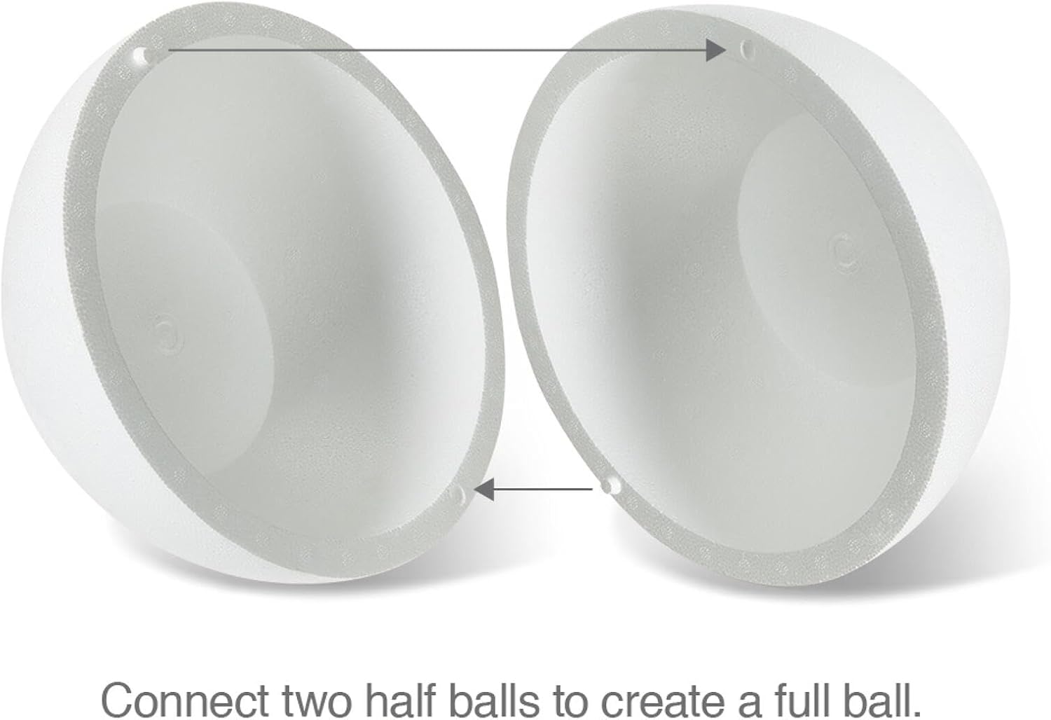 FloraCraft SmoothFōM Hollow Half Ball White