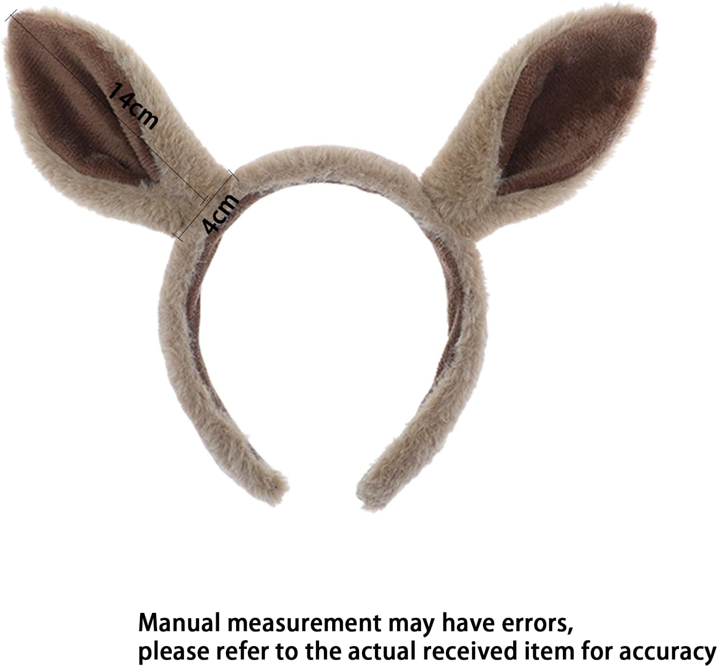 2 Pack Horse Headband Cute Plush Horse Ears Headband Animal Horse Hairbands Horse Costumes Accessories