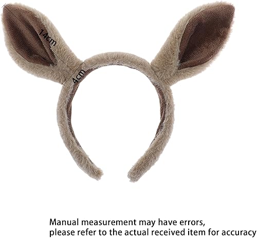 Miniatura 2 de Paquete de 2 diademas de orejas de caballo de felpa, accesorios de disfraces de animales