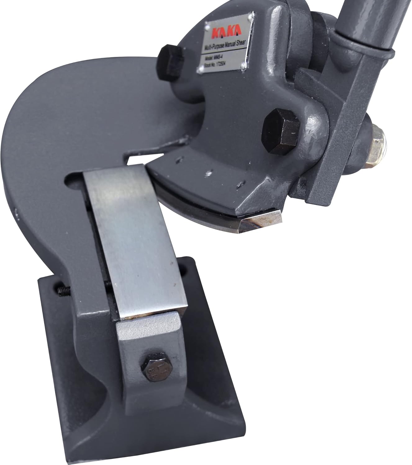 KAKA INDUSTRIAL Throatless Sheet Metal Shear, 0.079 inch 20-Gauge (0.036 Inch) for Steel,sheet metal cutterAluminum, and Stainless Steel​ MMS-4