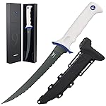 KastKing Spartacus Fillet Knife, Razor Sharp 8Cr14 Stainless-Steel Blade, Boning and Food Prep Knives, Durable/Comfortable Handles, Protective Sheath, Perfect for Fresh or Saltwater