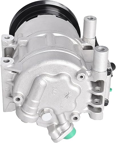 Miniatura 5 de Compresor de CA y embrague de AC, puertos de AC, 4 ranuras de repuesto para Hyundai Accent 1.6L 2006 2007 2008 2009 CO 10925C 10361991 1010925